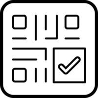 QR Code Checkout Icon Design vector