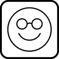 Nerd Face Icon Design vector