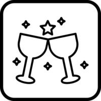 Wine Party Icon Design vector