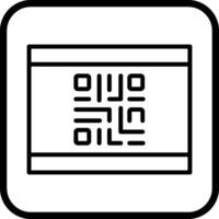 QR Code Business Card Icon Design vector
