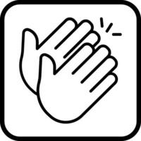 Clapping Hands Icon Design vector
