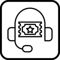 Support Ticket Icon Design vector
