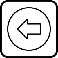 Left Arrow Icon Design vector