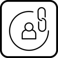 Contact Links Icon Design vector