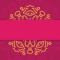 Luxury Mandala Wedding Card Deep Red Hindu Invitation Design with Golden Mandala and Abstract Pattern vector