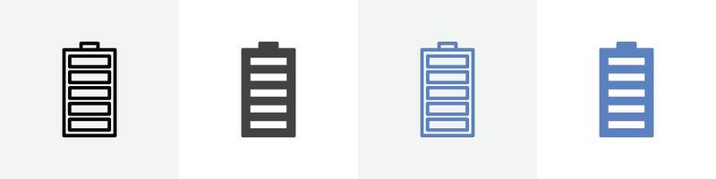 charged icon set use for web ui or app vector