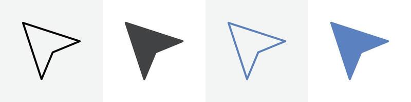 cursor icon set use for web ui or app vector