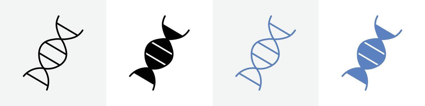 dna icon set use for web ui or app vector