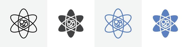 atom icon set use for web ui or app vector