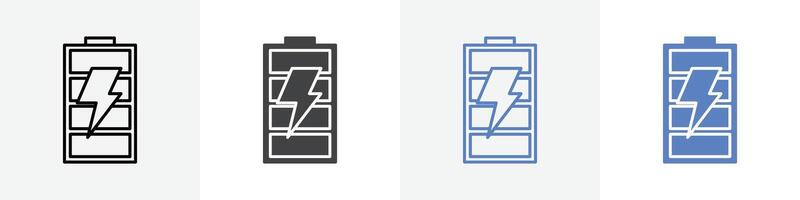full charged icon set use for web ui or app vector