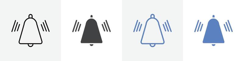 bell icon set use for web ui or app vector