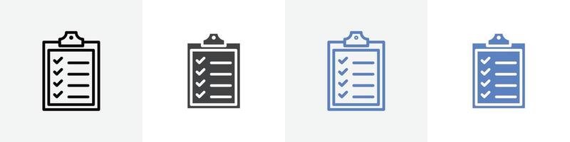 answer sheet icon set use for web ui or app vector