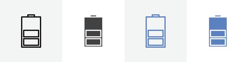half charge icon set use for web ui or app vector
