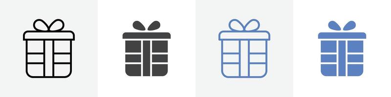 gift box icon set use for web ui or app vector