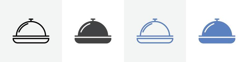 food container icon set use for web ui or app vector