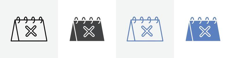 calender icon set use for web ui or app vector