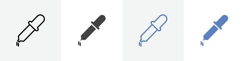 dropper icon set use for web ui or app vector