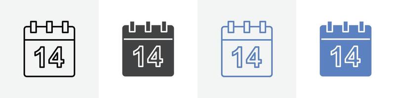 calender icon set use for web ui or app vector