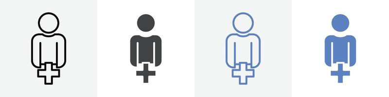 add friend icon set use for web ui or app vector