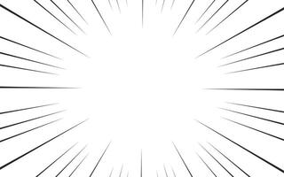 Radial lines background for comic books. Manga speed frame, explosion background. vector