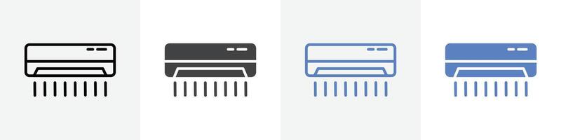 air condition icon set use for web ui or app vector