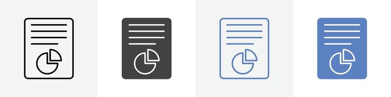 analysis icon set use for web ui or app vector
