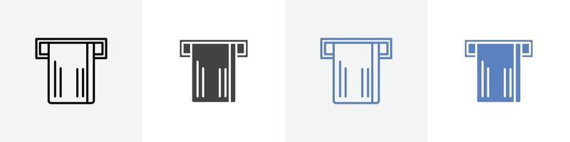 atm insert card icon set use for web ui or app vector