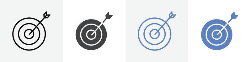archery icon set use for web ui or app vector