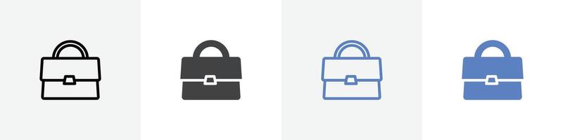 bag icon set use for web ui or app vector