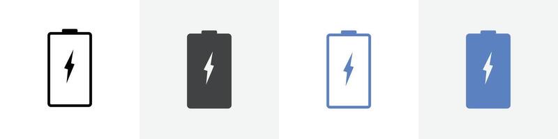 charging icon set use for web ui or app vector
