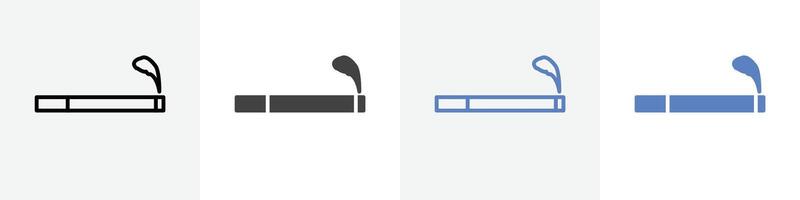cigarette icon set use for web ui or app vector