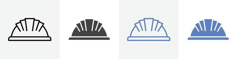 construction helmet icon set use for web ui or app vector