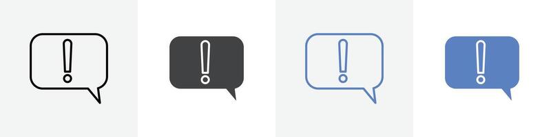 error message icon set use for web ui or app vector