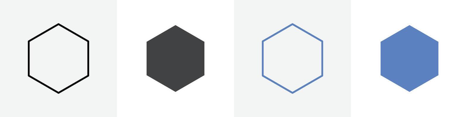 hexagon icon set use for web ui or app