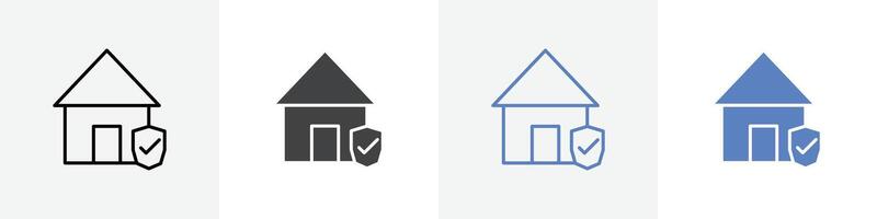house insurence icon set use for web ui or app vector