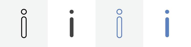 info icon set use for web ui or app vector
