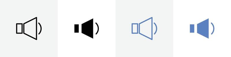 less volume icon set use for web ui or app vector