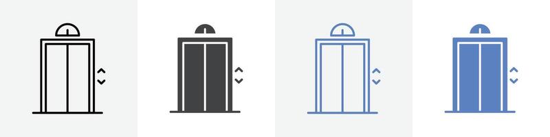 lift icon set use for web ui or app vector
