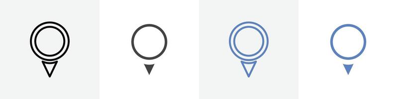 location icon set use for web ui or app vector