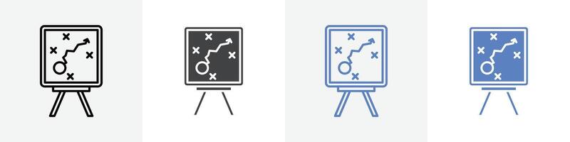 map on board icon set use for web ui or app vector