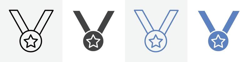 medal icon set use for web ui or app vector