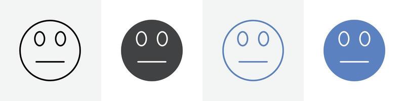 no reaction emoji set use for web ui or app vector