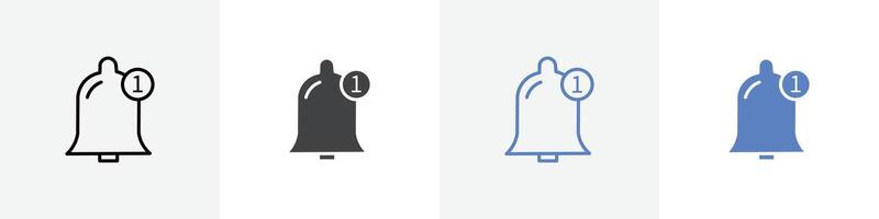 notification set use for web ui or app vector