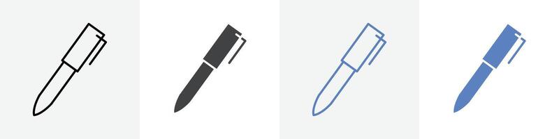 pen icon set use for web ui or app vector