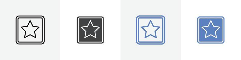 rating star icon set use for web ui or app vector