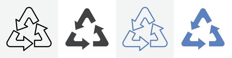 recycle icon set use for web ui or app vector