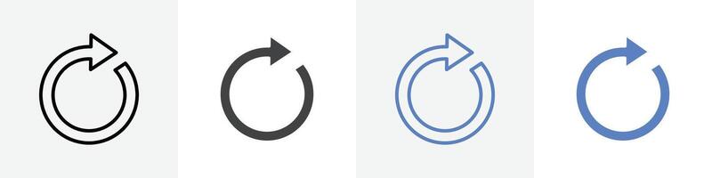 reload icon set use for web ui or app vector