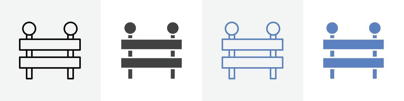 road bloker icon set use for web ui or app vector