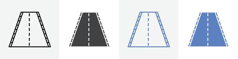 road icon set use for web ui or app vector