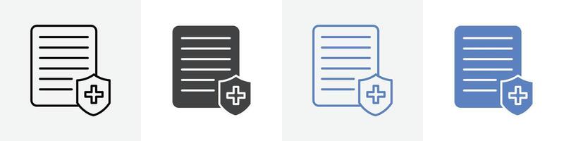 safe sheet icon set use for web ui or app vector